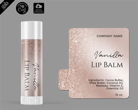 lip balm label template